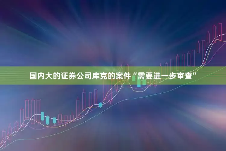 国内大的证券公司库克的案件“需要进一步审查”
